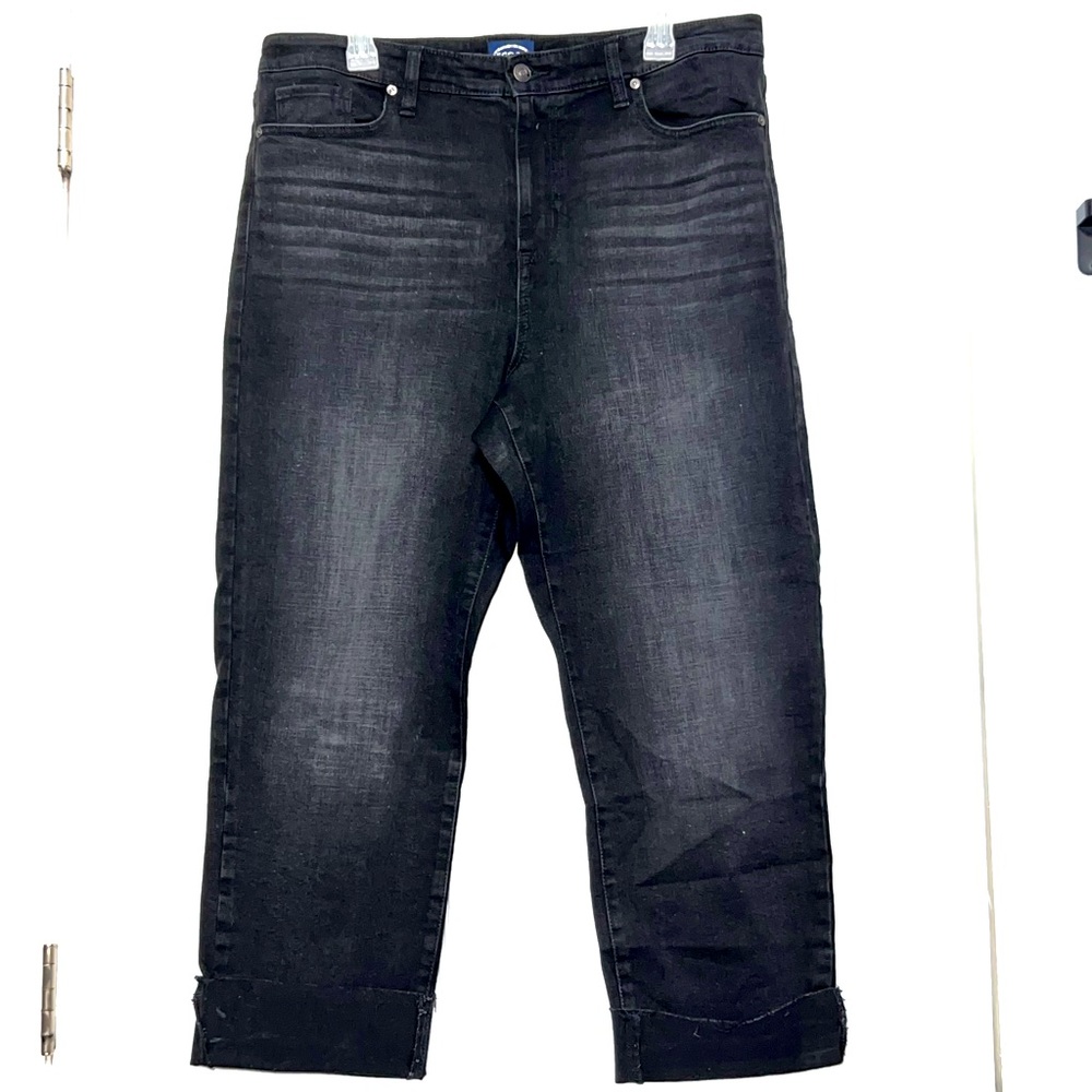 Crop straight jeans